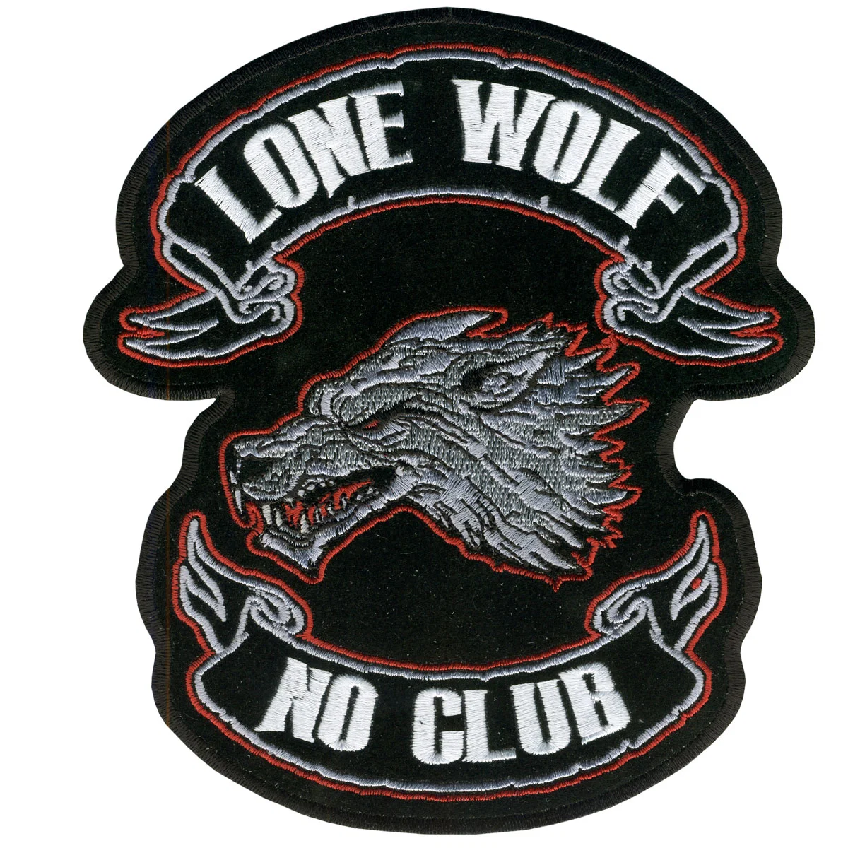 Soft Hot Leathers PPA2229 Lone Wolf No Club Patch 13 x 15 Responsible