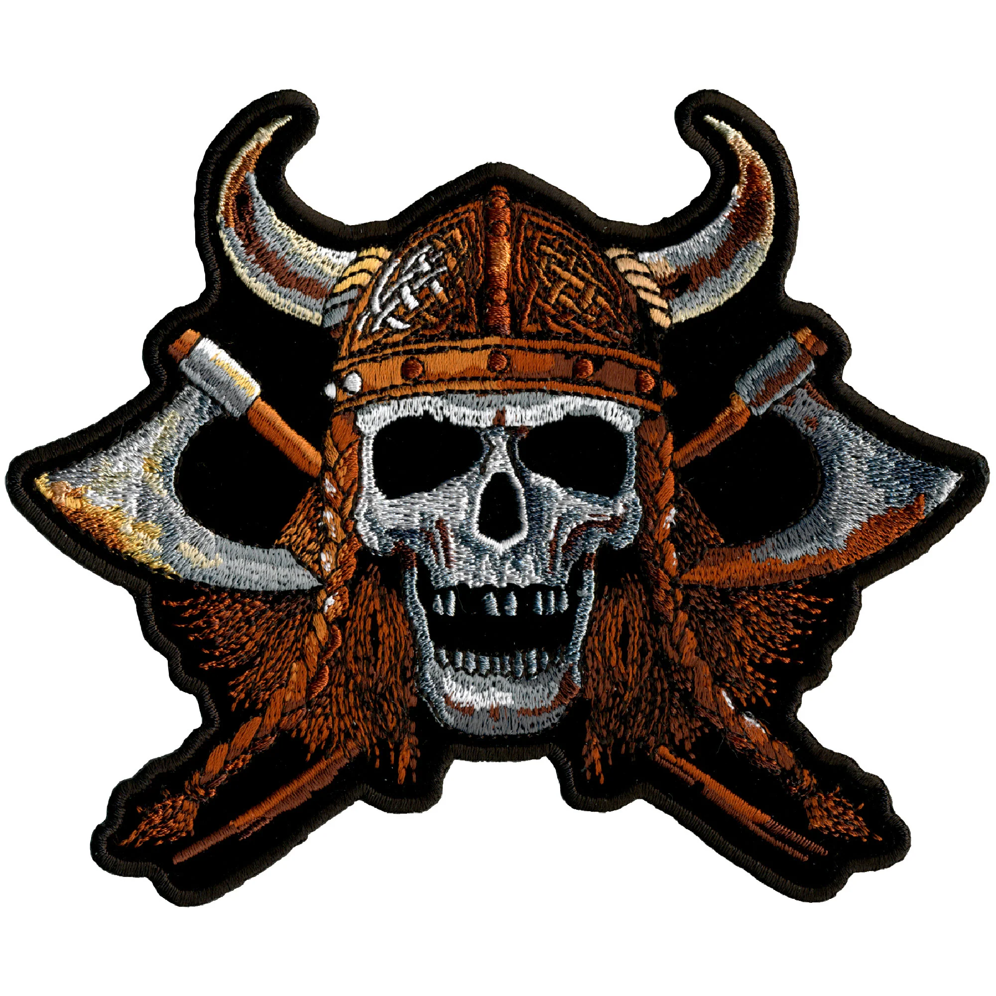 Stylish Hot Leathers PPA6535 Viking Skull 6 x 5 Patch Lightweight