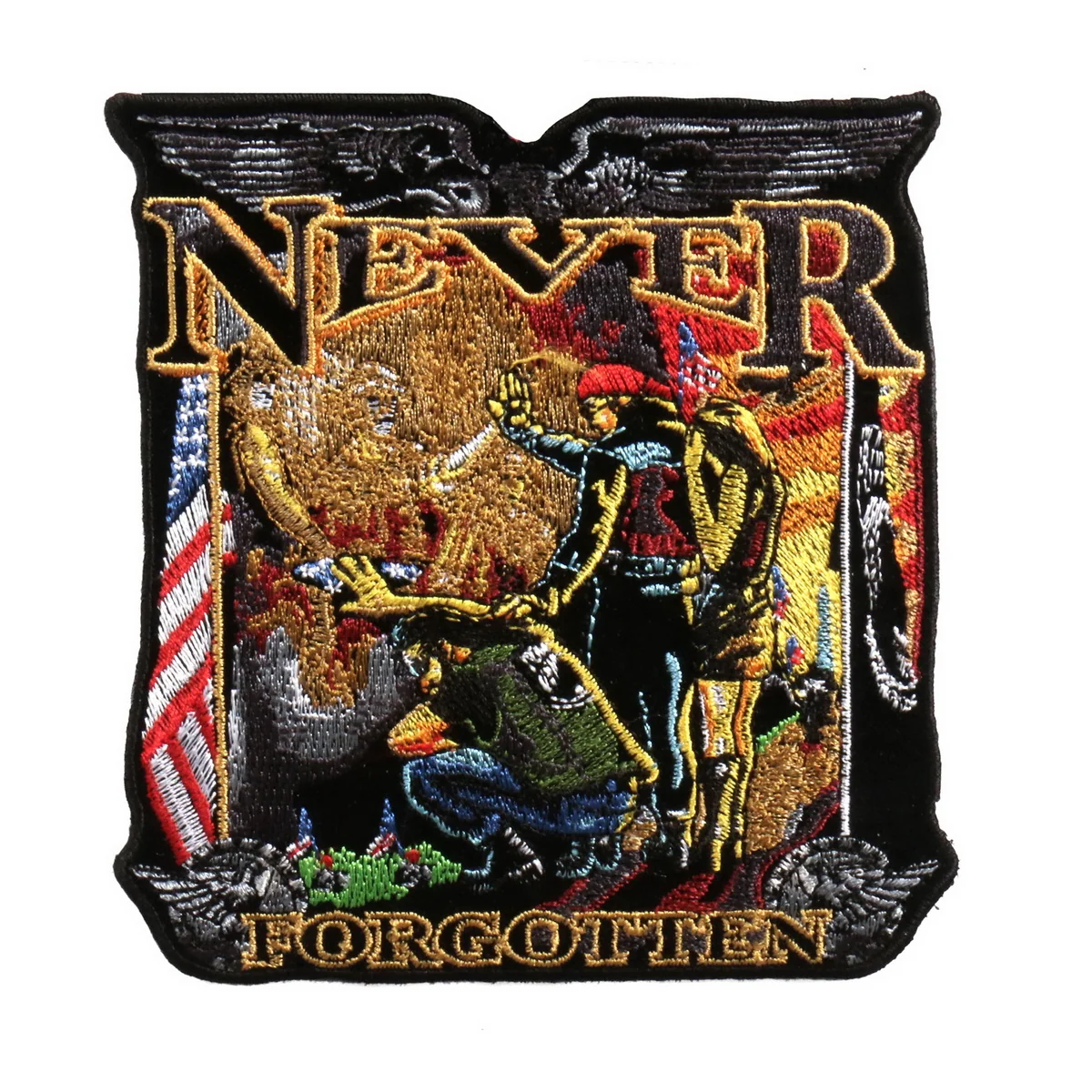 Smooth Hot Leathers PPA4140 Vietnam Wall Patch 5 x 5 Breathable