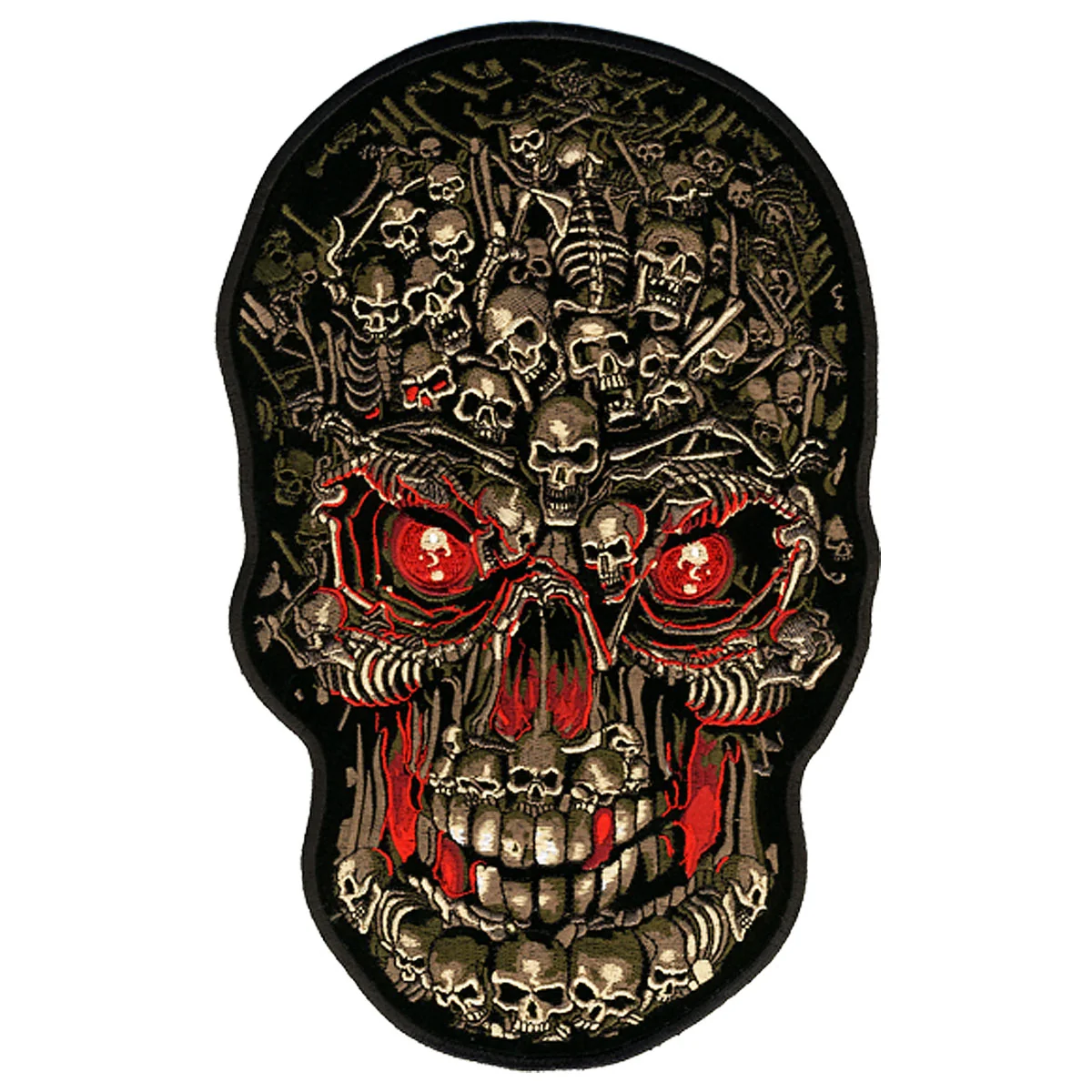Convenient Hot Leathers PPA4027 Skull Made of Skulls Patch 8 x 12 Environmentally Friendly