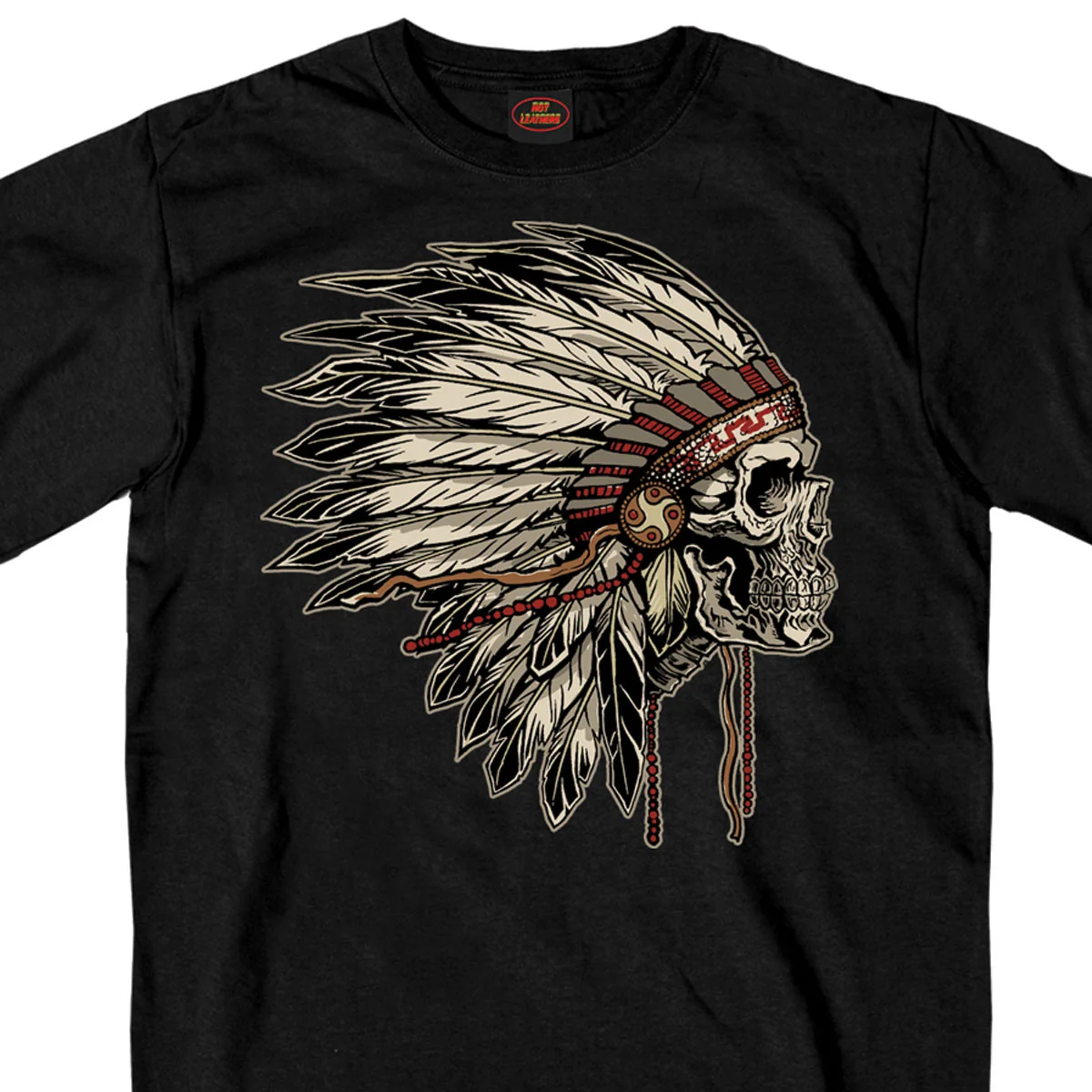 Soft Hot Leathers GMS1341 Men s Earth Tones Headdress Black T-Shirt High-Performance