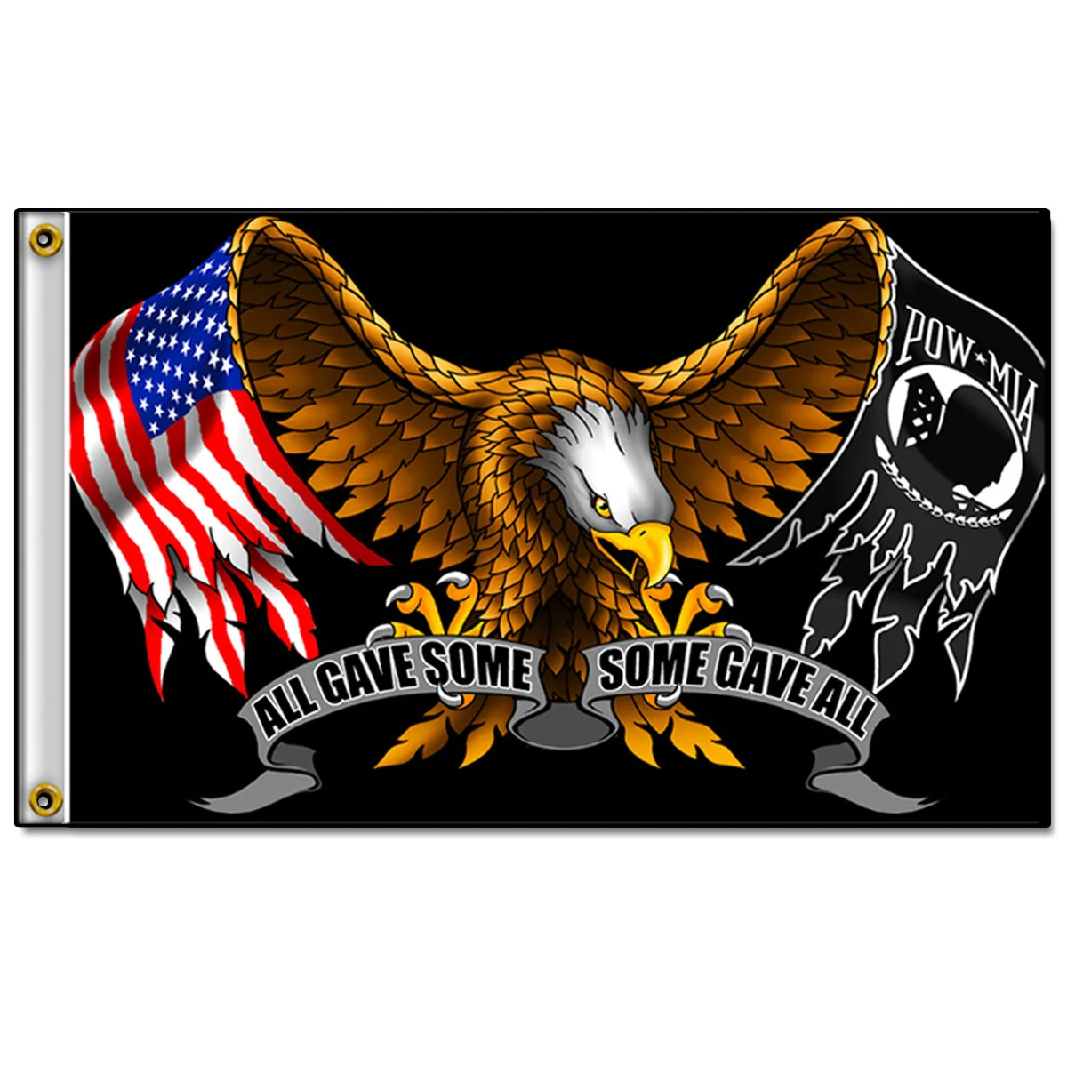 Secure Hot Leathers FGA1019 All Gave Some Eagle Flag Lightweight