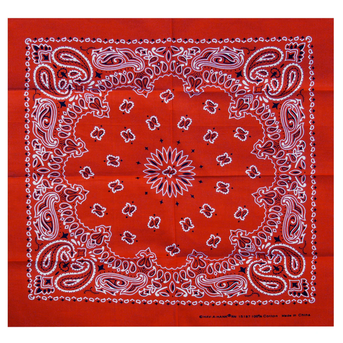 Easy-to-Use Hot Leathers BAP1009 Classic Red Paisley Bandana Original Design