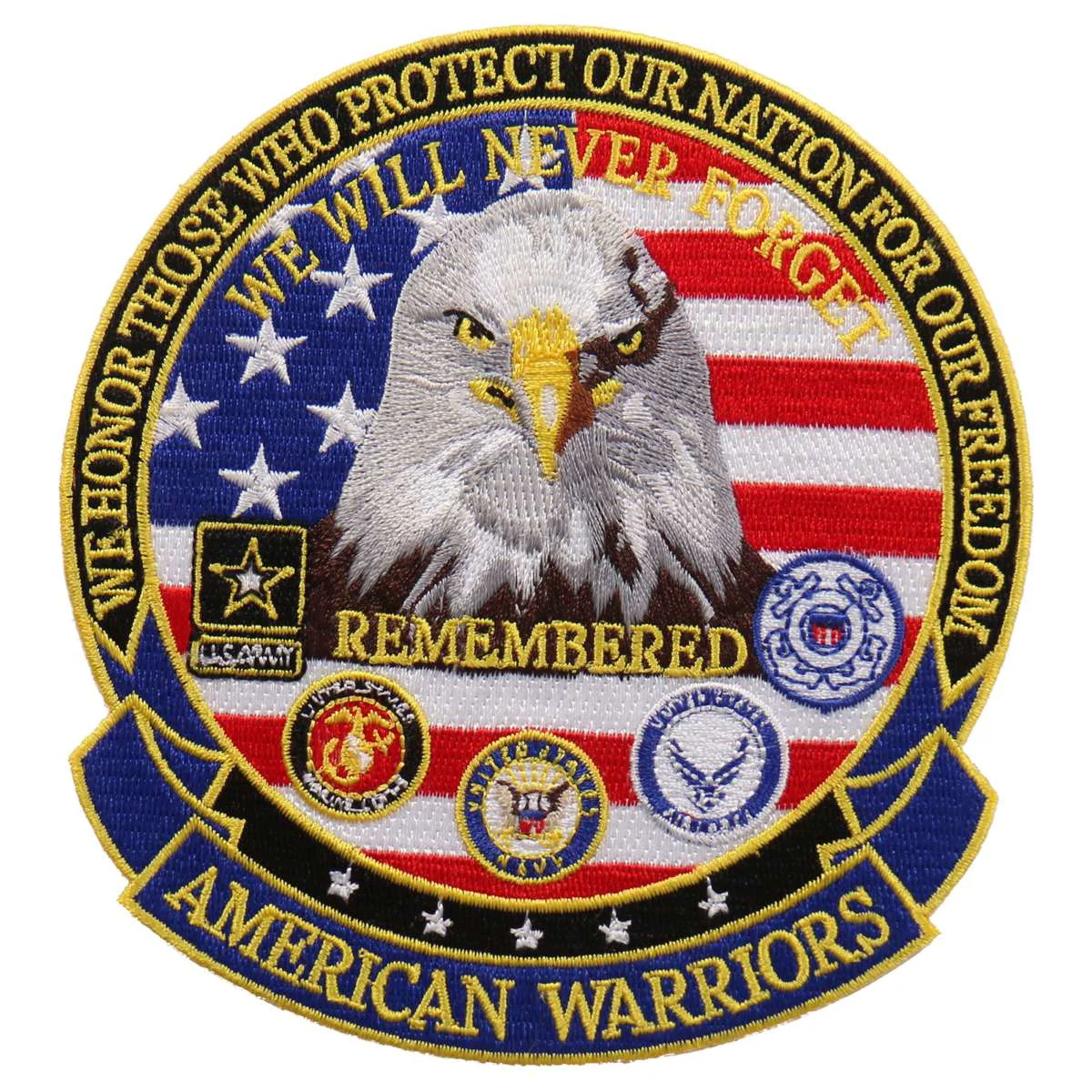 Specialty Hot Leathers We Honor American Warriors es 5 x 5 Patch PPE1116 Consistent