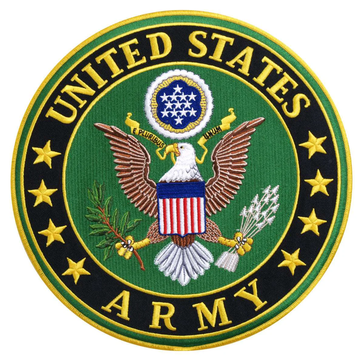 Classic Hot Leathers 3 x 3 United States Army Logo Military Patch PPE1200 Superior