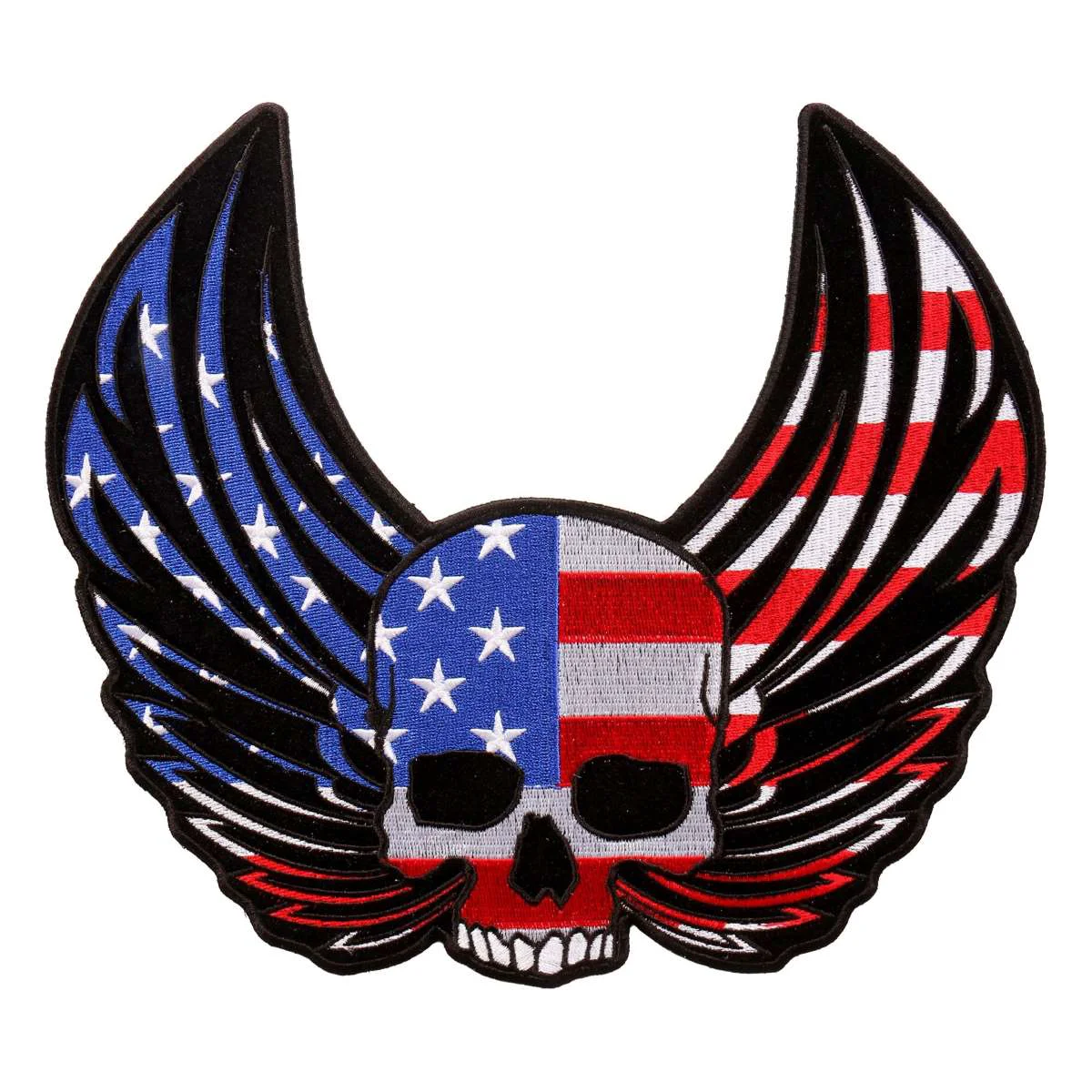 Unique Hot Leathers Skull Wings 10 x 9 Patch PPA9787 Responsible