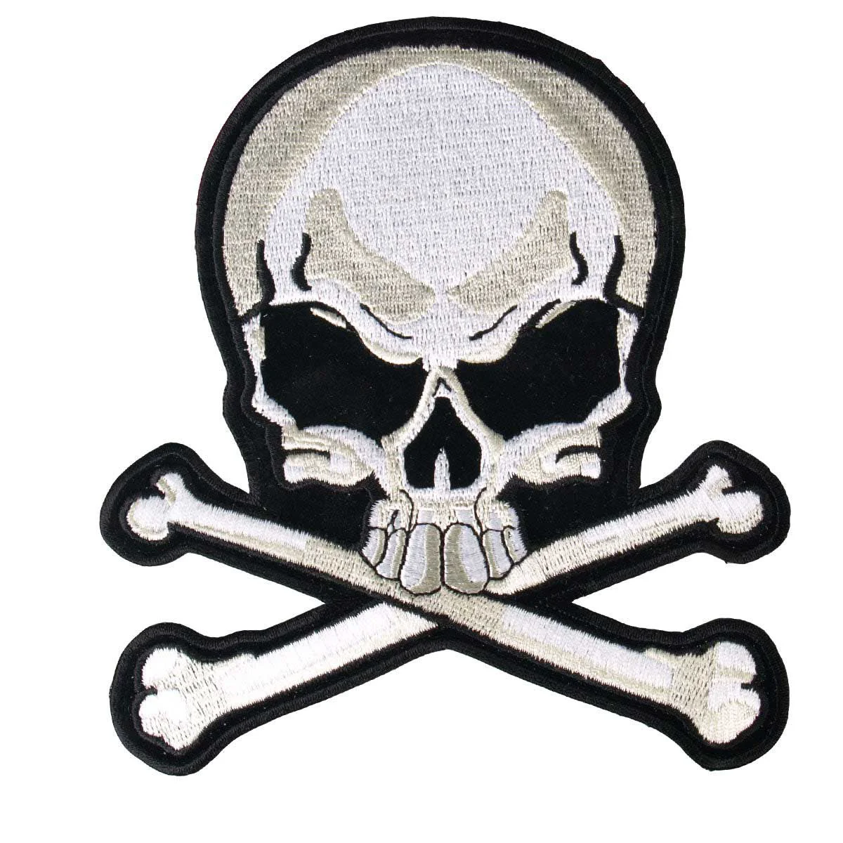 Safe Hot Leathers Skull Bones Classic 2.25w x 2.5h Patch PPA1162 Smart