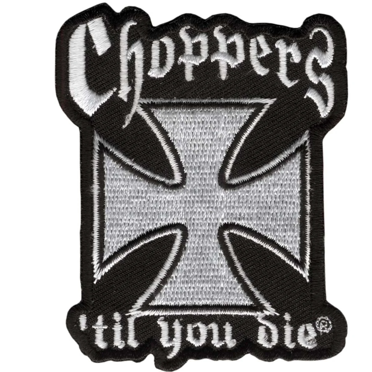 Specialty Hot Leathers Choppers Til You Die 3 x 3 Patch PPA1132 Breathable