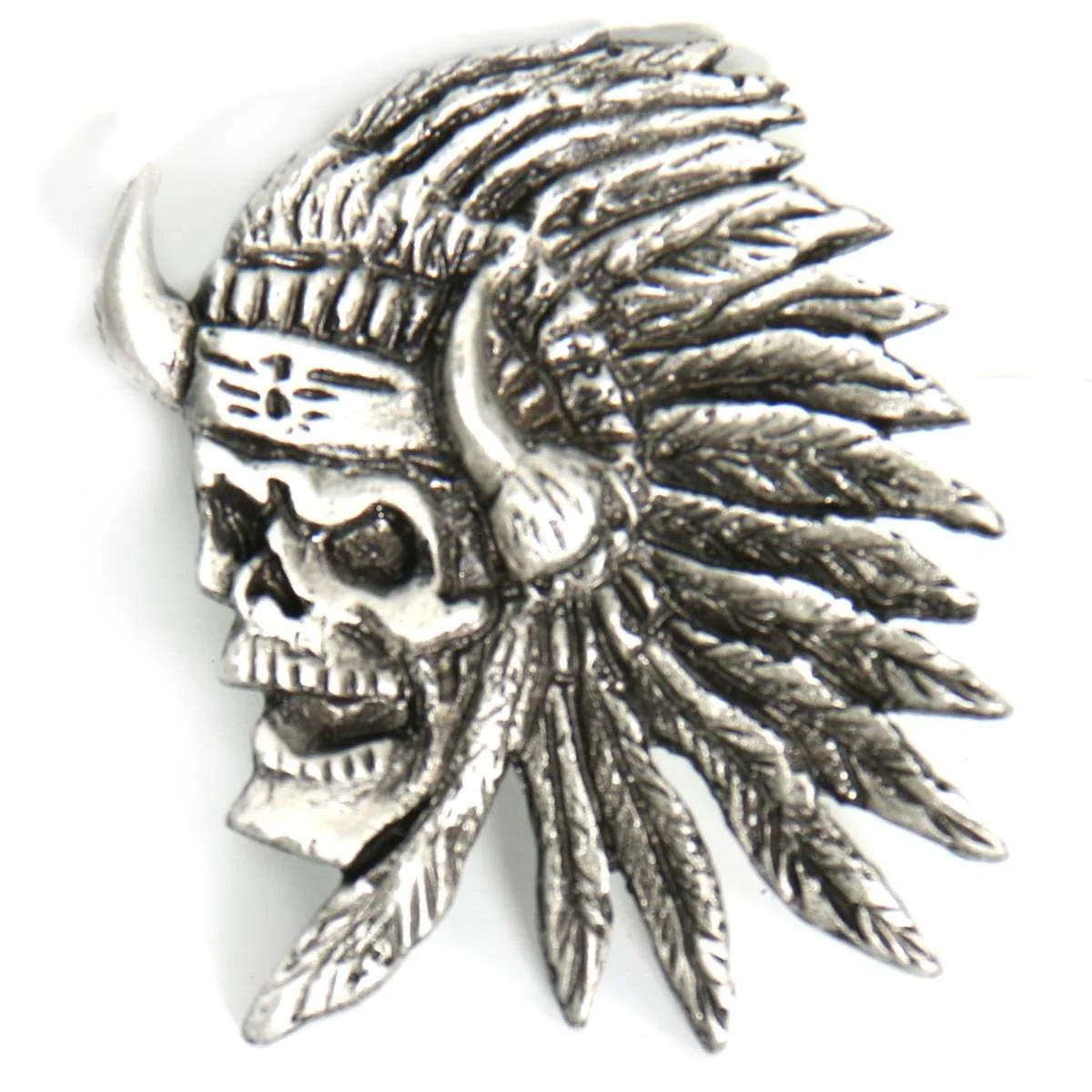 Stylish Hot Leathers Indian Skull Pin PNA1121 Advanced