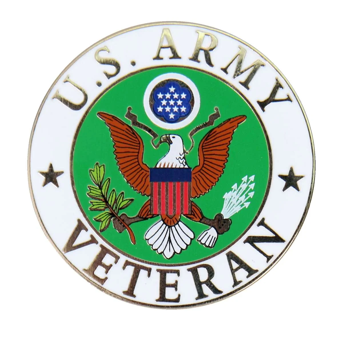 Efficient Hot Leathers US Army Veteran Pin PNF2007 Fashionable