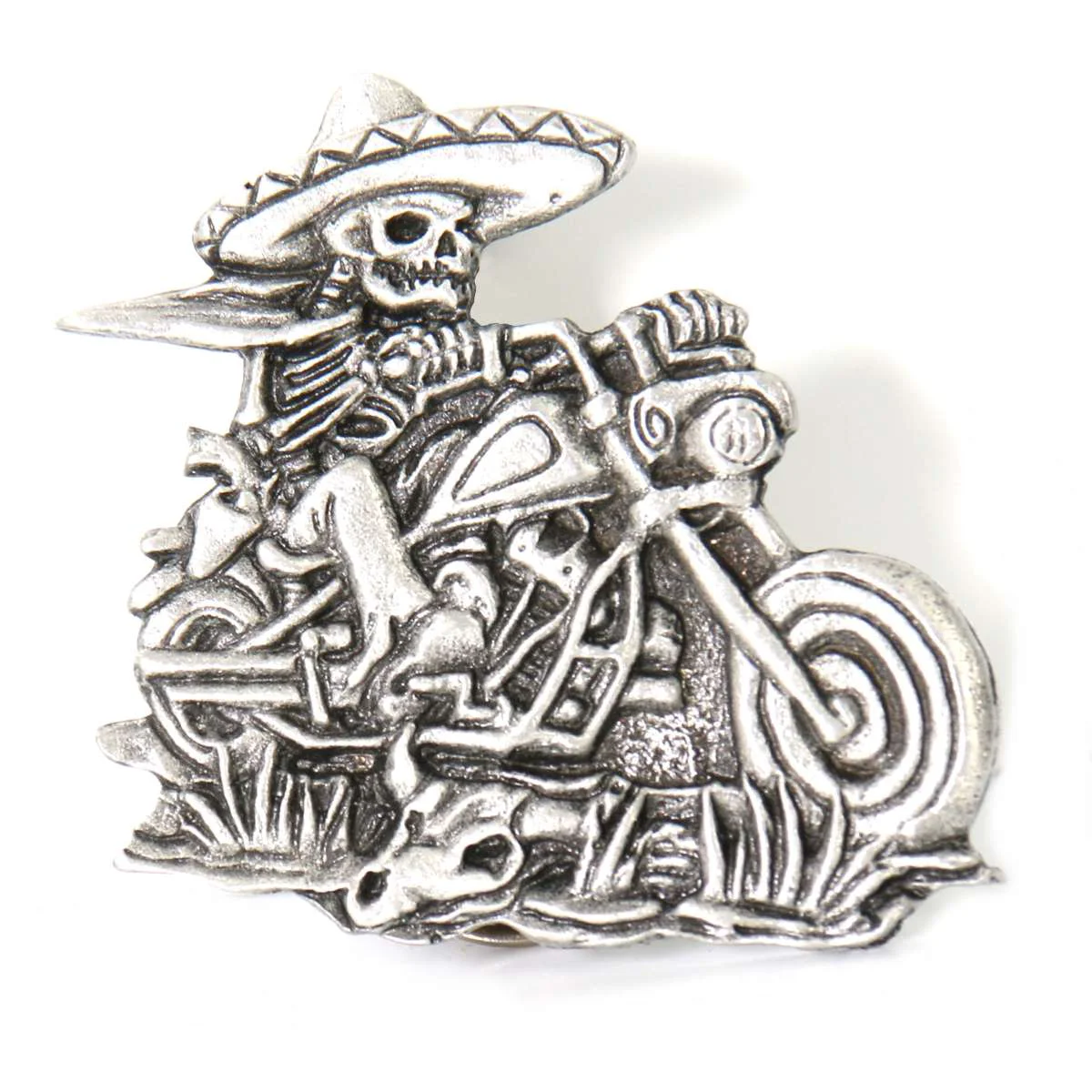 Secure Hot Leathers Sombrero Skeleton Rider Pin PNA1205 Innovative