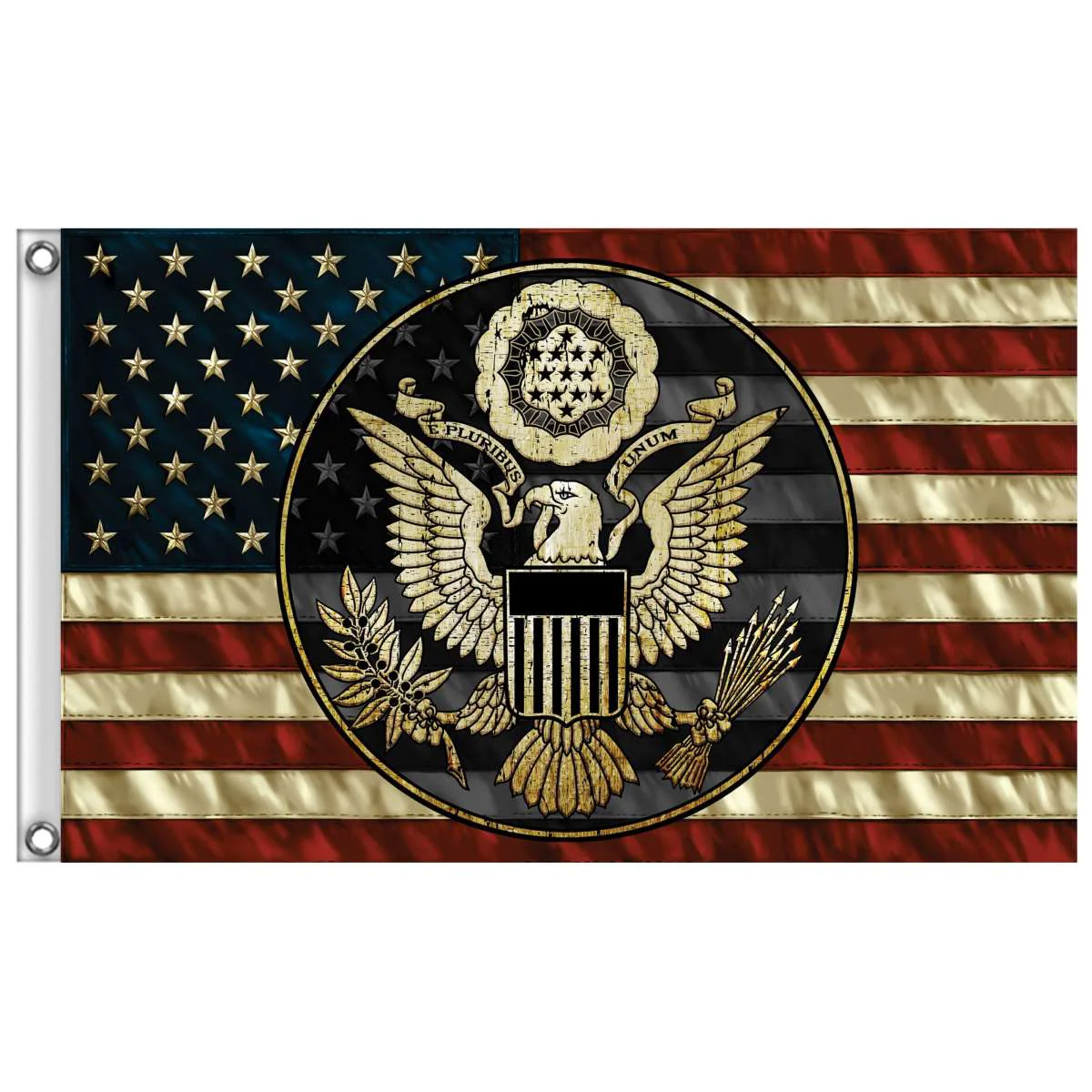 Breathable Hot Leathers US Seal Flag FGA1089 Relaxed