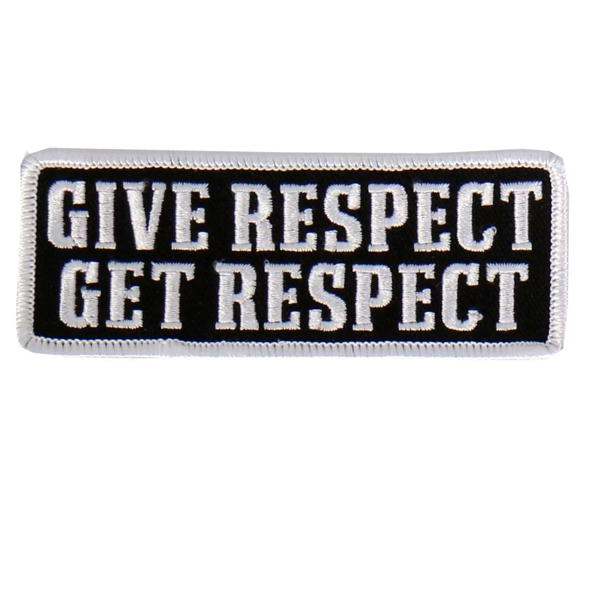 Fashionable Hot Leathers Give Respect Embroidered Patch PPL9471 Premium Material