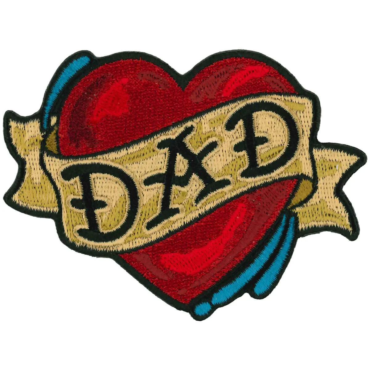 Smooth Hot Leathers Patch Dad Heart 3.5 PPQ1540 Trusted