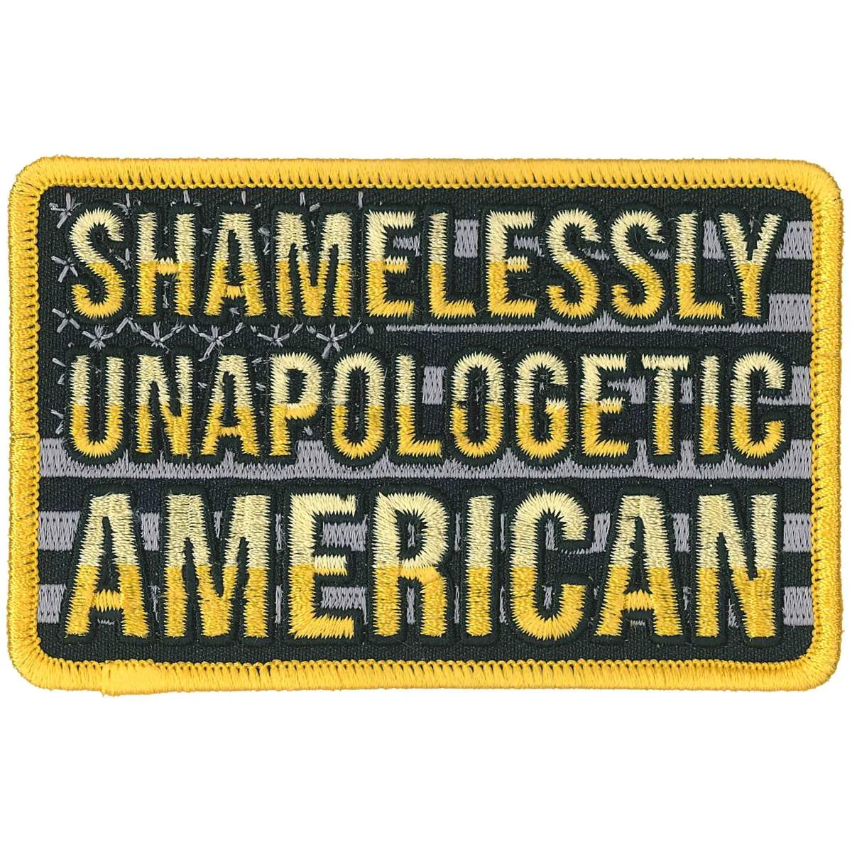 Detailed Hot Leathers Unapologetic Flag Patch PPL9851 Sustainable