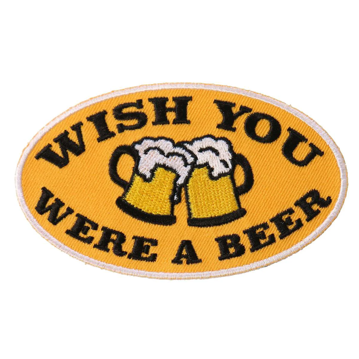 Smooth Hot Leathers Wish You Were A Beer 4 x2 Patch PPL9567 Sustainable