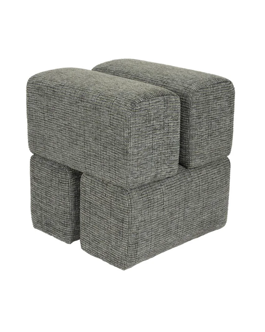 Reusable Staple Pouffe- Green Casual