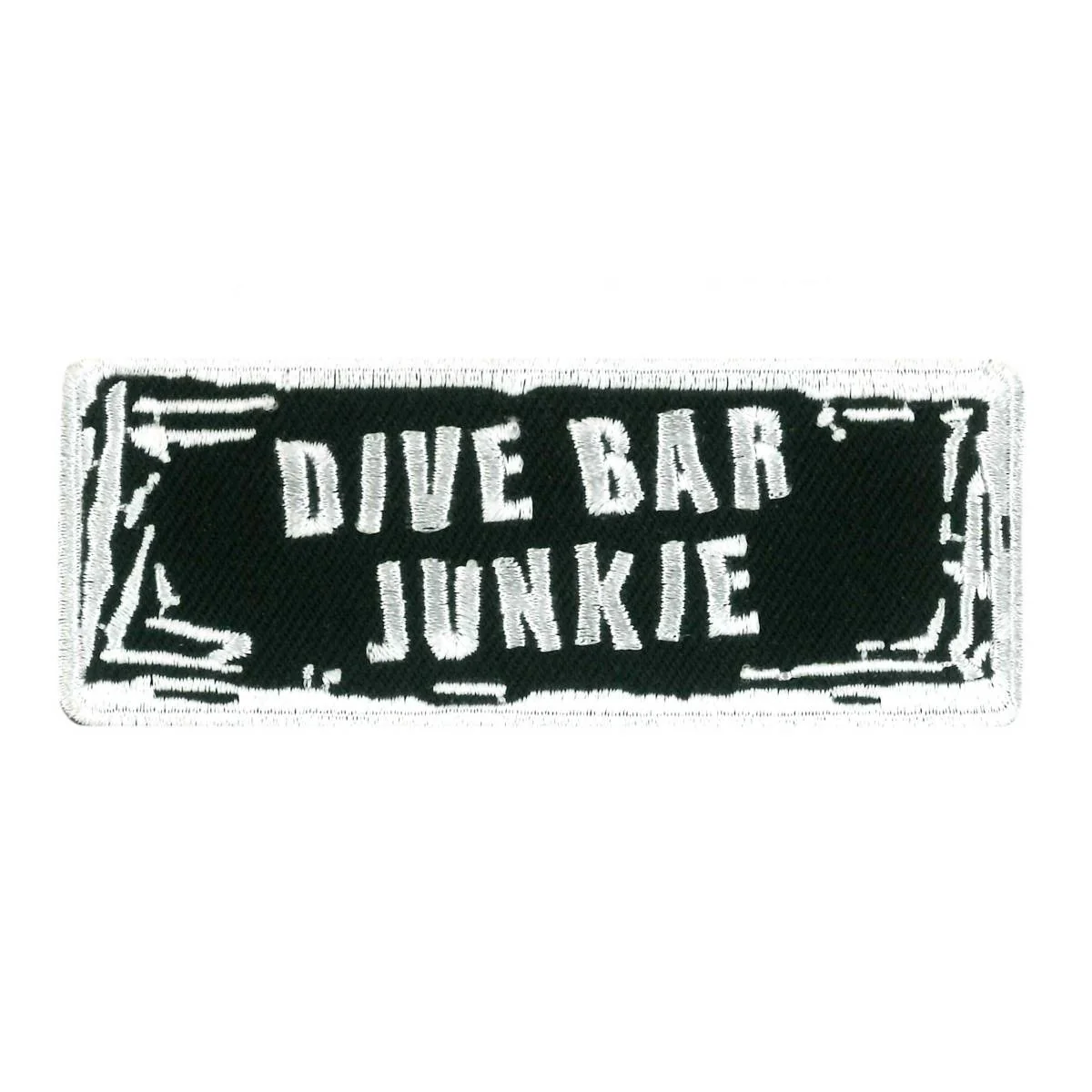 Verified Hot Leathers PPW1155 Dive Bar Junkie 4 x 2 Patch Soft