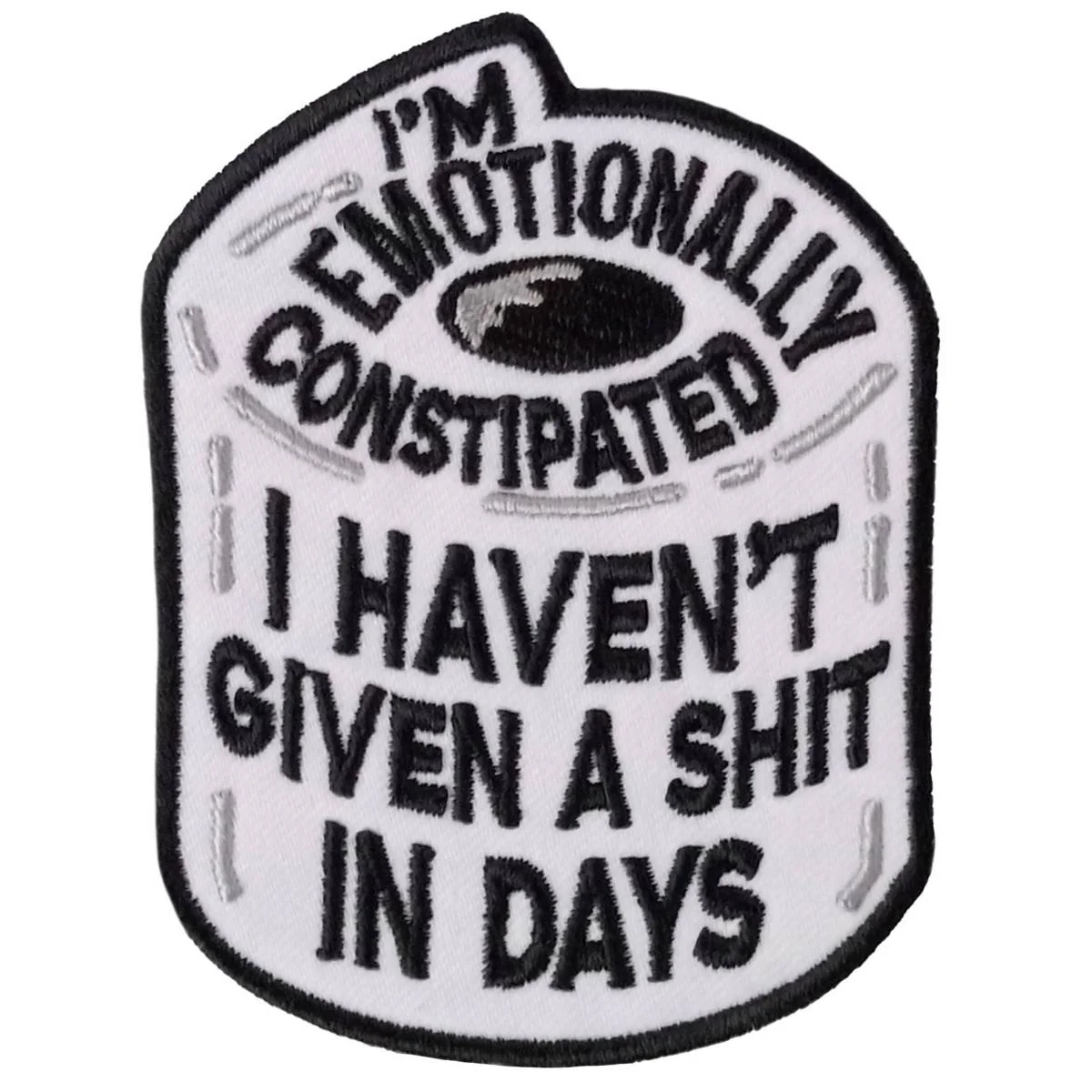 Breathable Hot Leathers Constipated 3 X 3.75 Embroidered Patch PPW1269 Fast