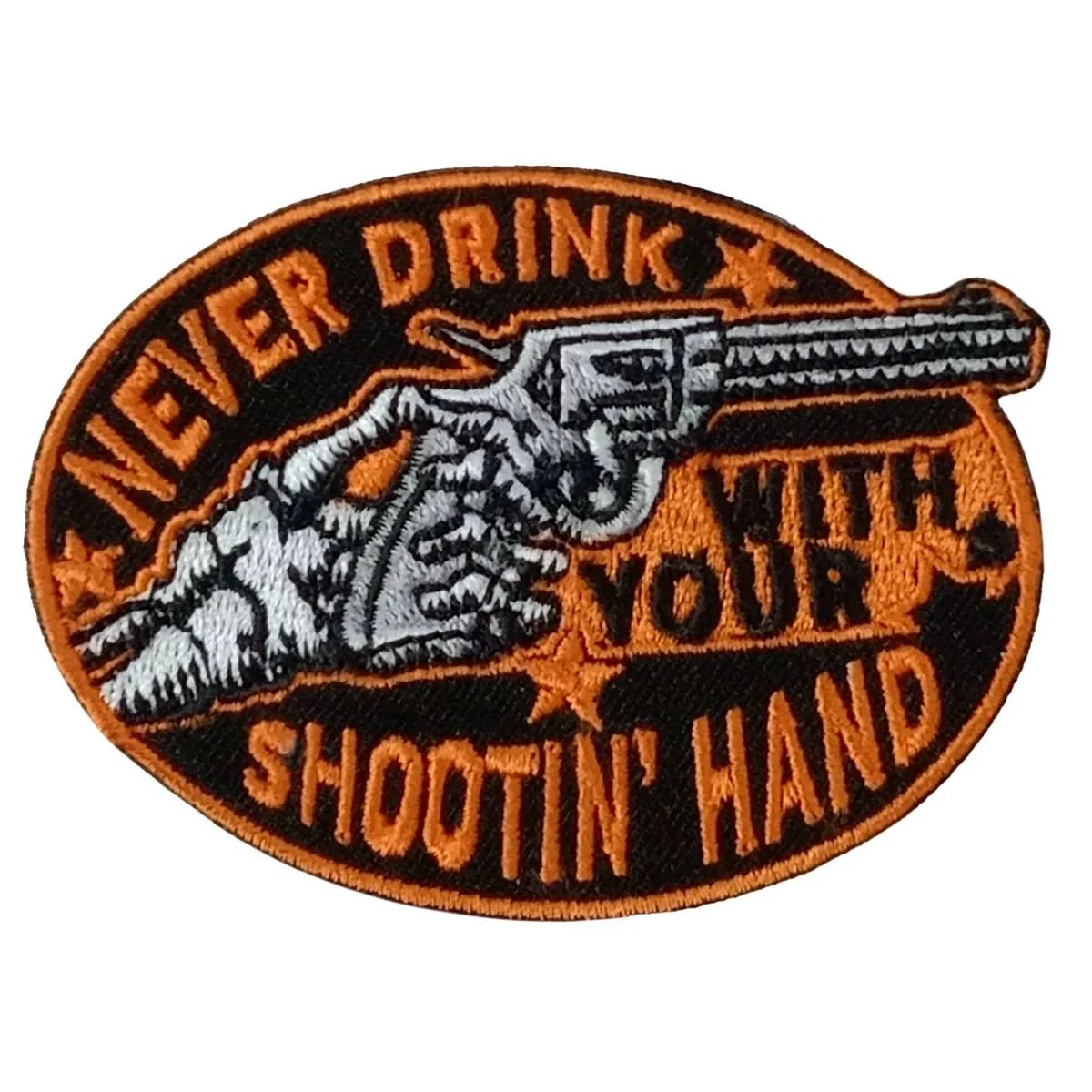 Efficient Hot Leathers Drink 3 X 2.5 Embroidered Patch PPW1246 Smooth