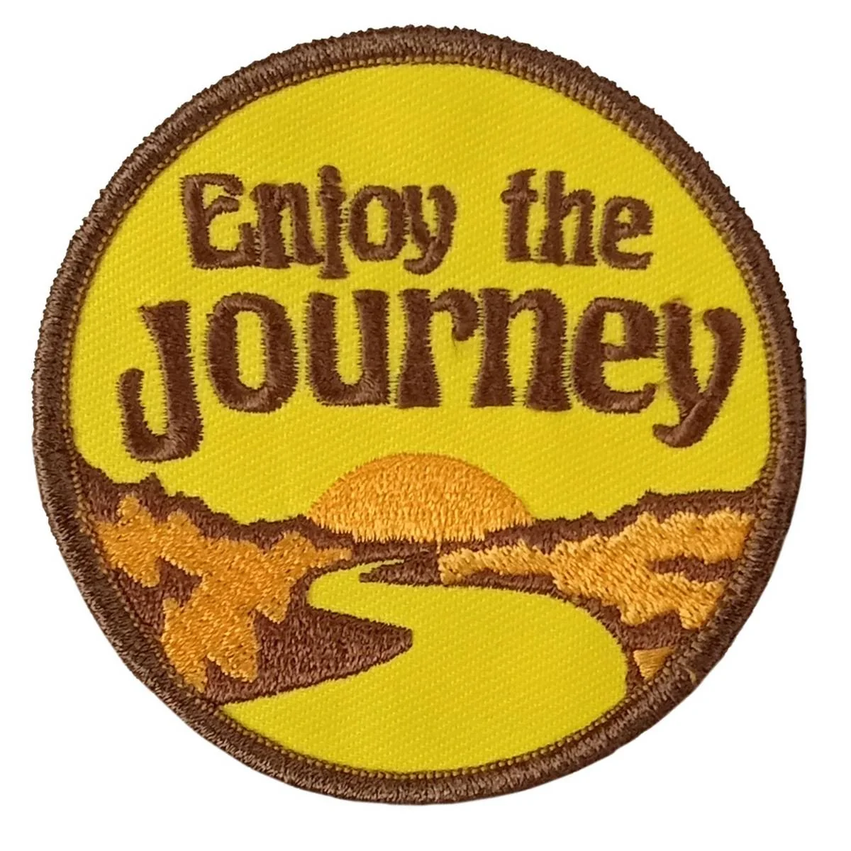 Clean Hot Leathers Enjoy The Journey 3 X 3 Embroidered Patch PPW1168 Innovative