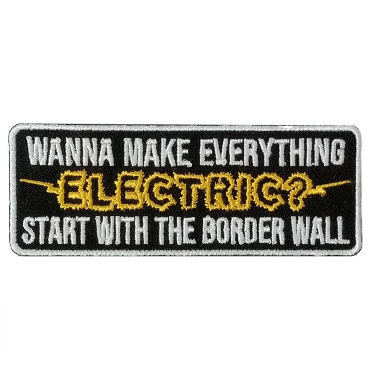 Fashionable Hot Leathers Border Wall 4 X 1.5 Embroidered Patch PPW1266 Fine Crafted