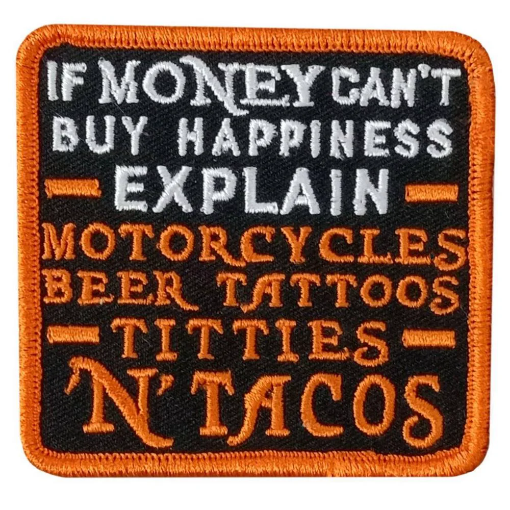High-Quality Hot Leathers If Money 3 X 2.8 Embroidered Patch PPW1238 Fast