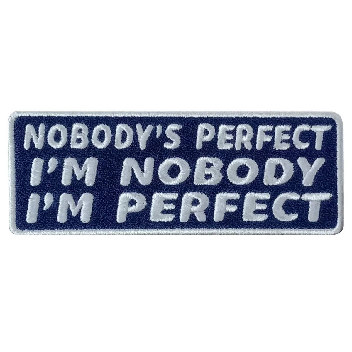 Sustainable Hot Leathers Nobodys 4 X 2 Embroidered Patch PPW1124 Quality