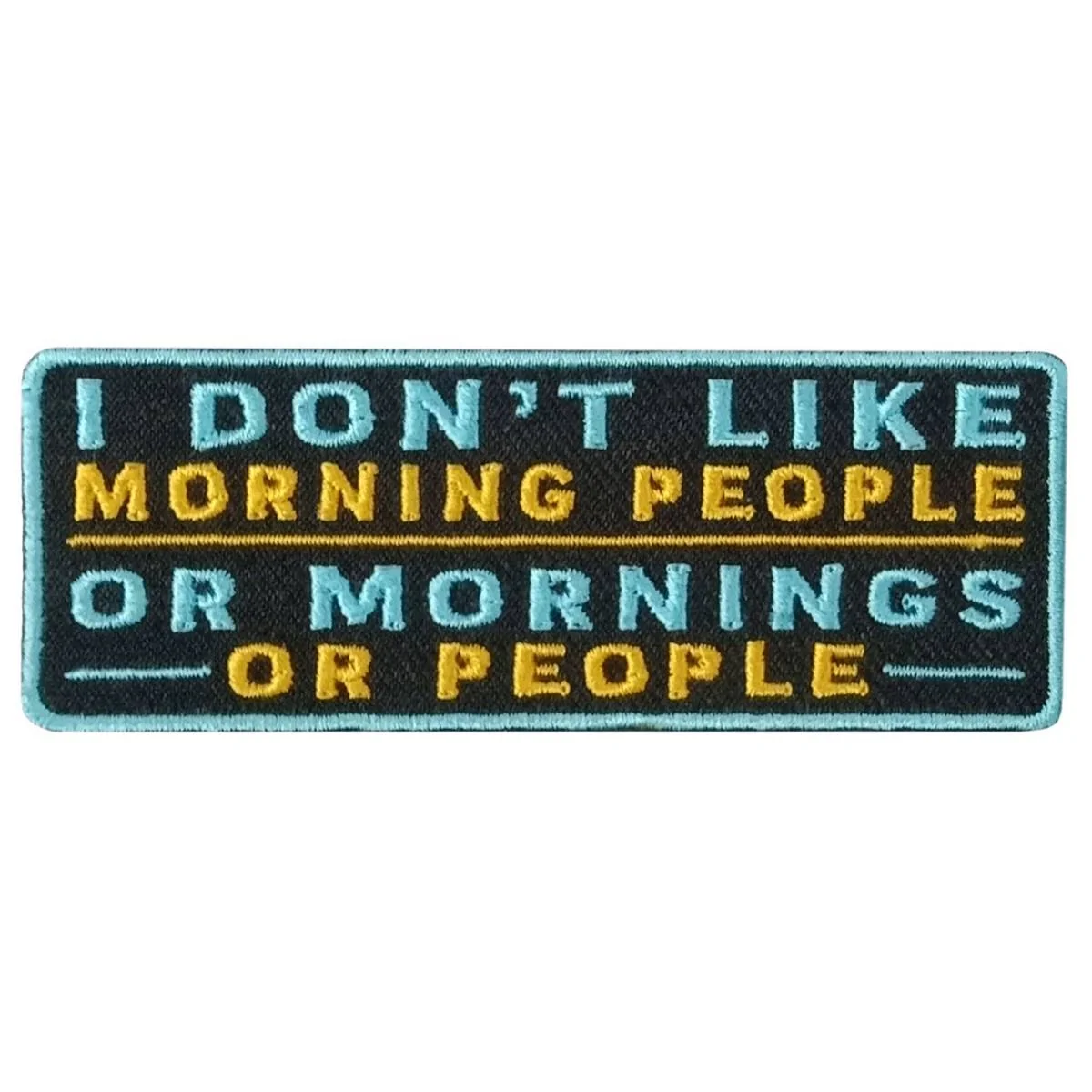 Quality Hot Leathers Morning People 4 X 2 Embroidered Patch PPW1118 Secure