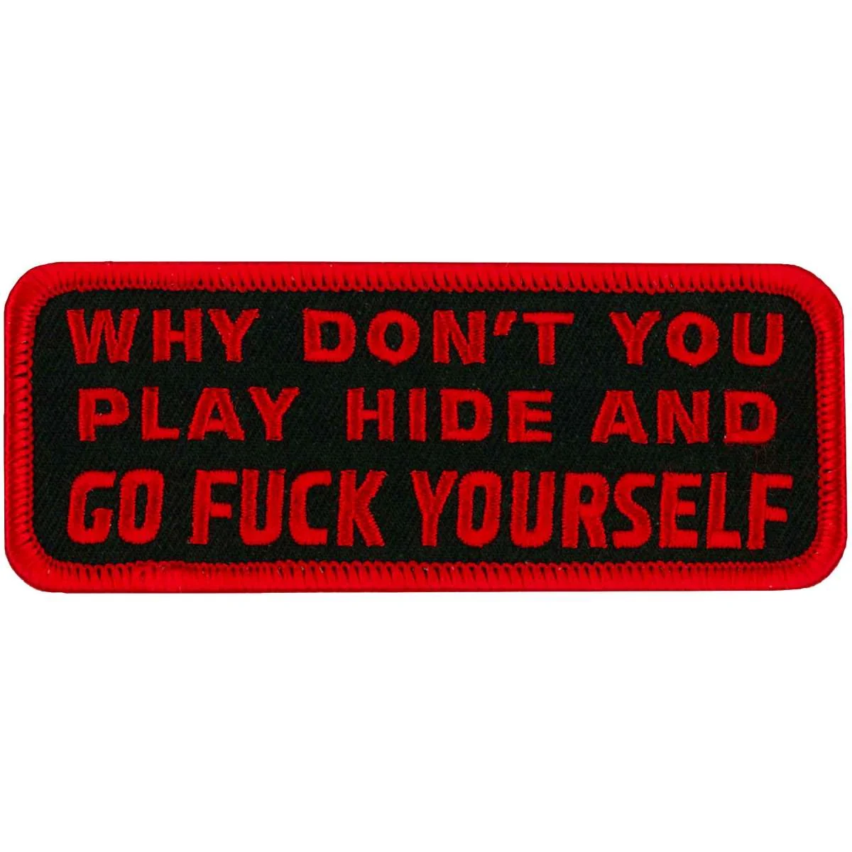 High-Quality Hot Leathers Patch Hide Go Fuck Yourself Ppl9152 Soft