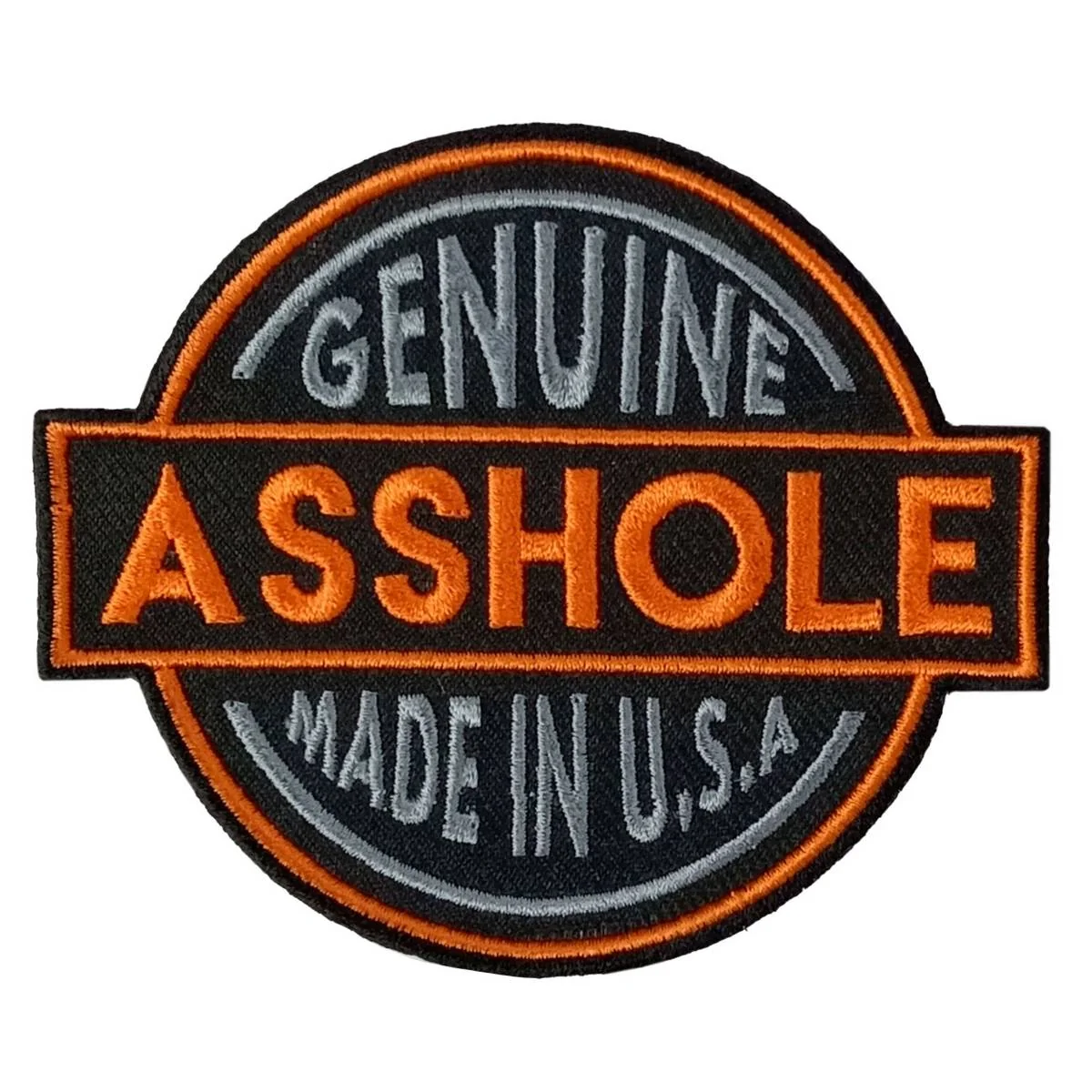 Superior Hot Leathers Asshole Made Usa 4 X 4 Embroidered Patch PPW1104 Modern
