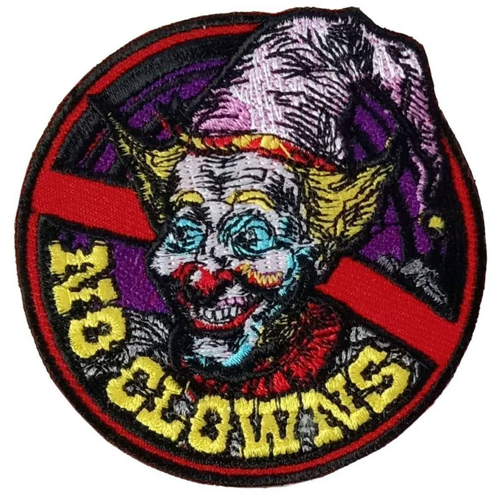 Exclusive Hot Leathers No Clowns 3 X 3 Embroidered Patch PPW1287 Fine Crafted