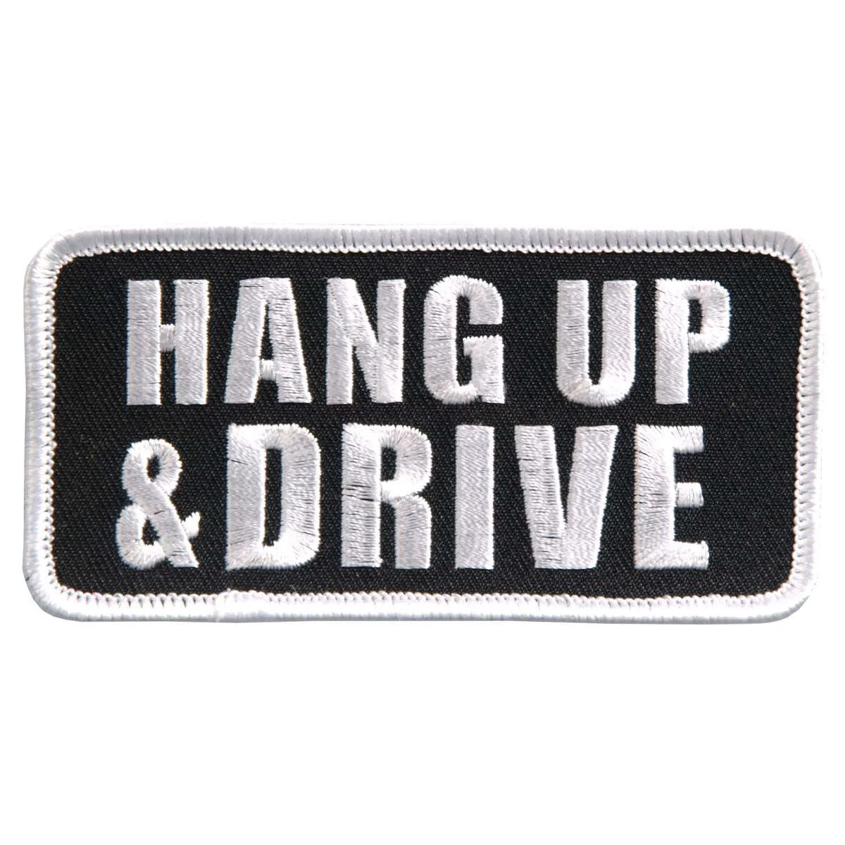 Sophisticated Hot Leathers Hang Up and Drive Embroidered 4 4 x 2 Patch PPL9402 Crafted