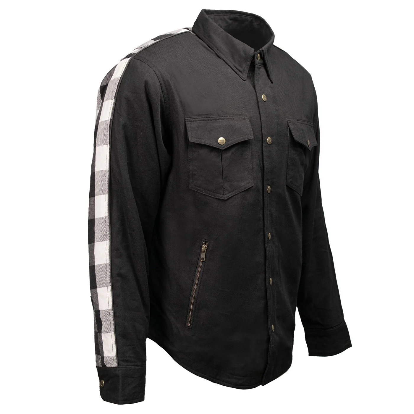 Long-Lasting Milwaukee Leather Men s Splitline Tundra 2-Tone CE Armored Protective Flannel – Kevlar® Reinforced – MPM1673 Optimized