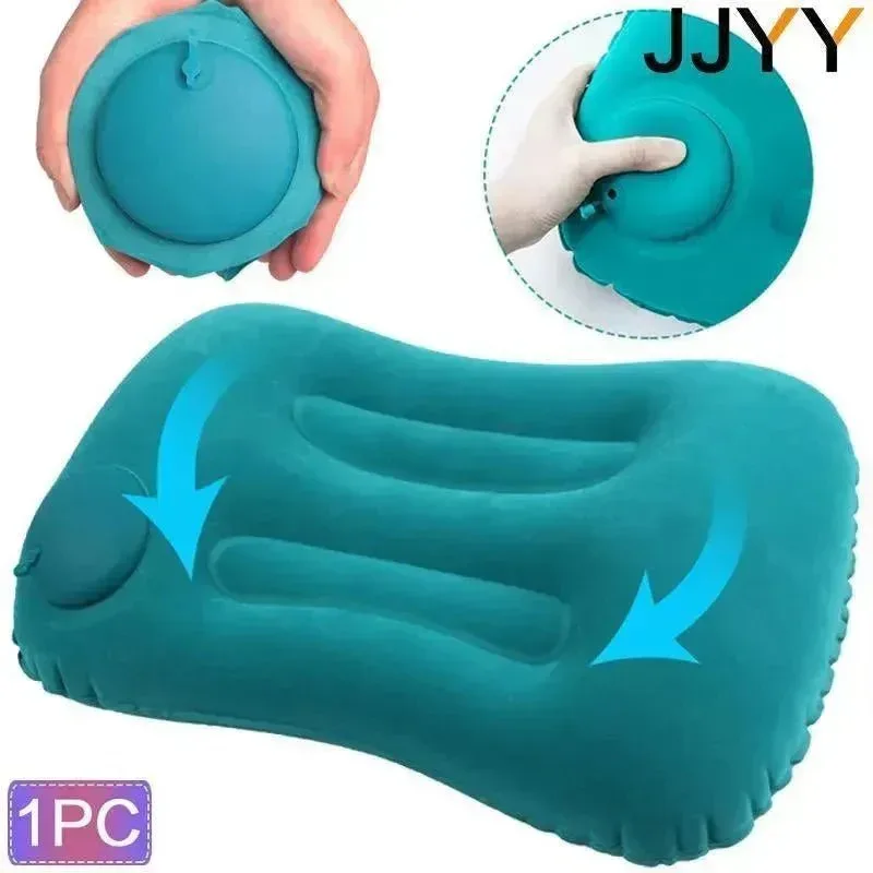 Artisan Almohada de viaje inflable para avión coche plegable tipo prensa para cama y cuello Reliable