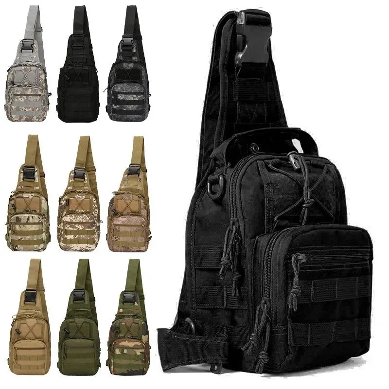 Top-Quality Mochila táctica de hombro – Bolsa bandolera impermeable para exteriores para senderismo y acampada Official