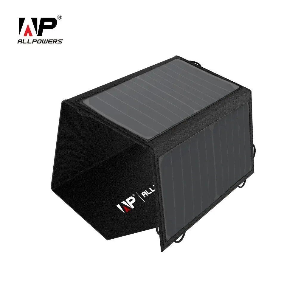Expertly Made Cargador solar de 18 V y 21 W impermeable plegable para batería de coche de 12 V teléfono móvil senderismo al aire libre Selected