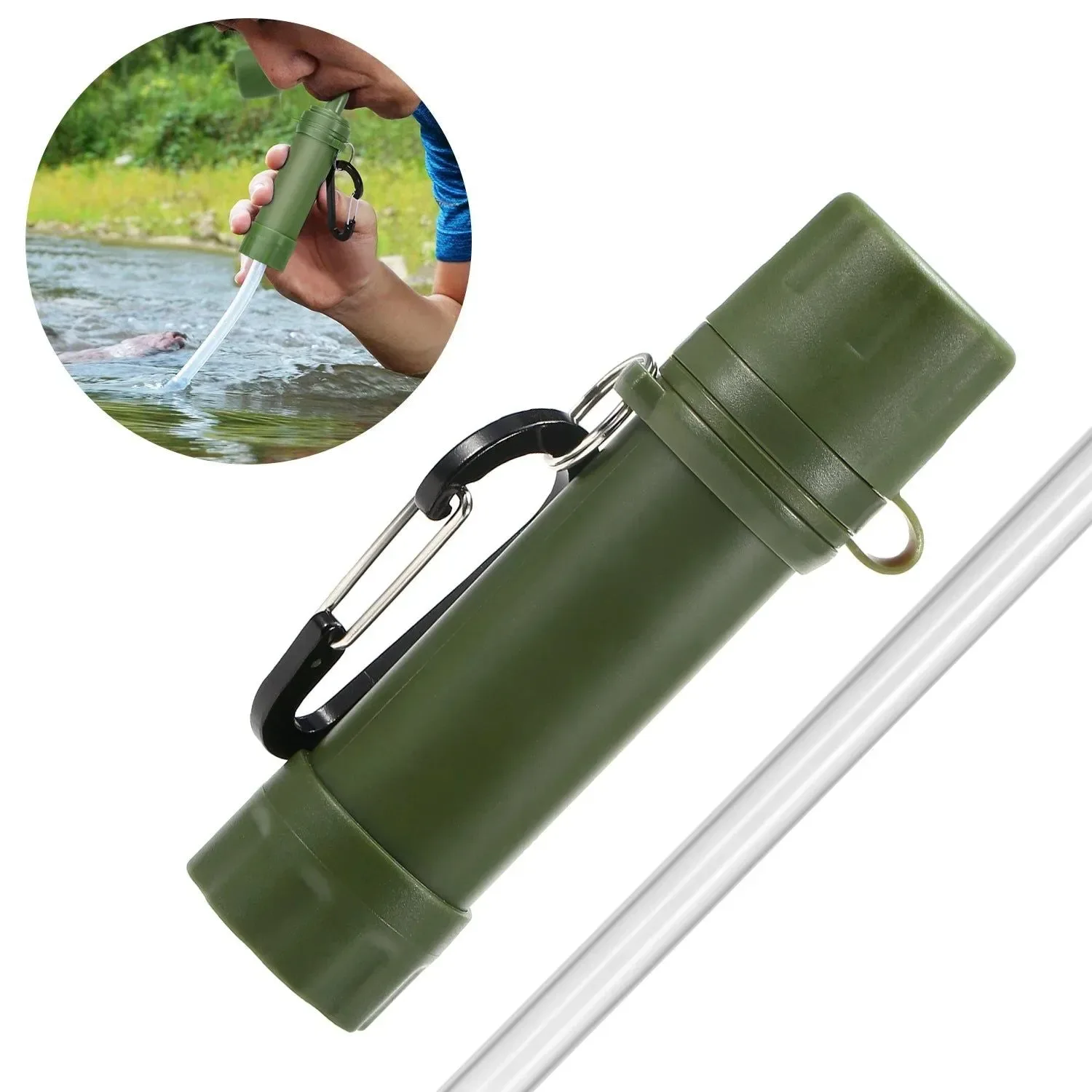 Enhanced Filtro de agua para exteriores para preparación ante emergencias acampadas viajes y mochilerismo. Verified