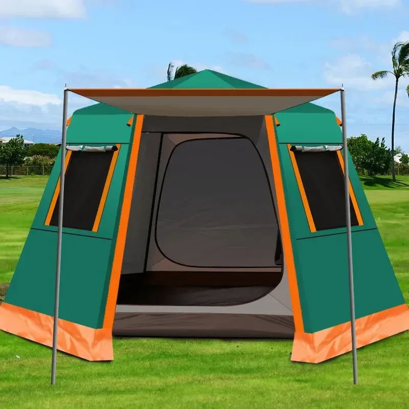 Durable Tienda de campaña automática para exteriores con poste hexagonal de aluminio UV Exceptional