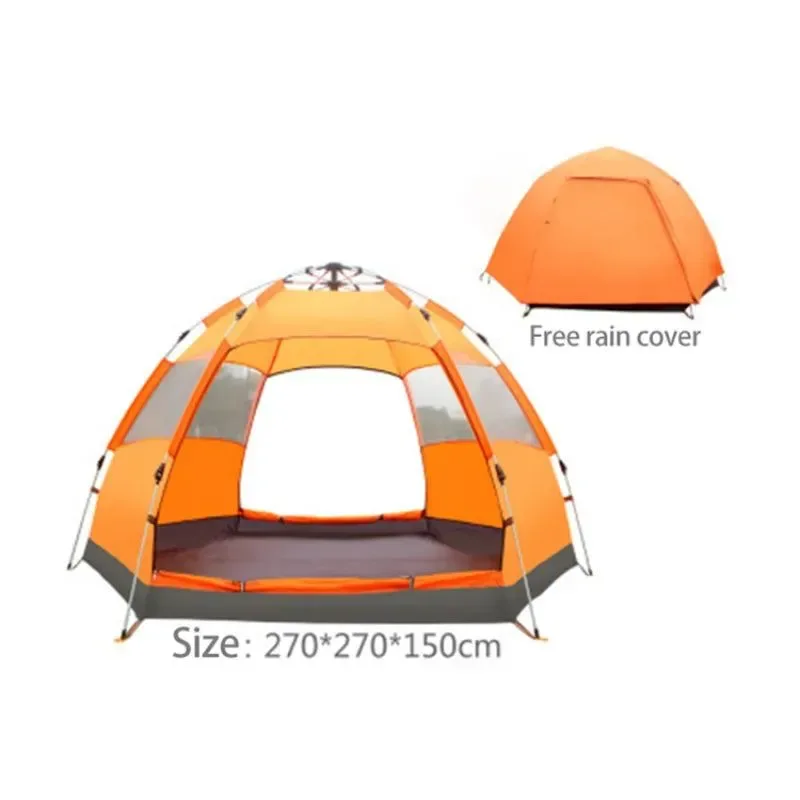 Secure Tienda de campaña hexagonal automática para 4 personas ultraligera impermeable de montaje rápido i para eventos familiares y deportivos al aire libre. Expertly Made