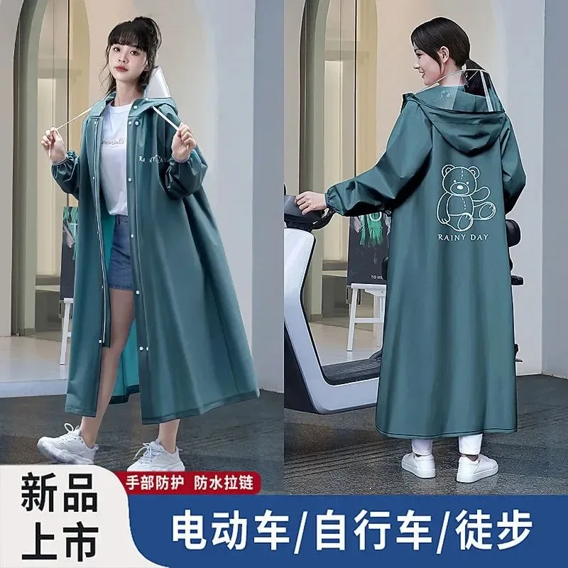 Consistent Poncho impermeable portátil para mujer – Impermeable de una pieza grueso y no desechable para vehículos eléctricos Elite
