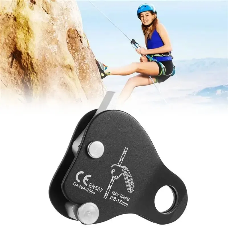 Durable Dispositivo de seguridad y ascenso con bloqueo automático de alta resistencia para cuerdas de escalada. High-Quality