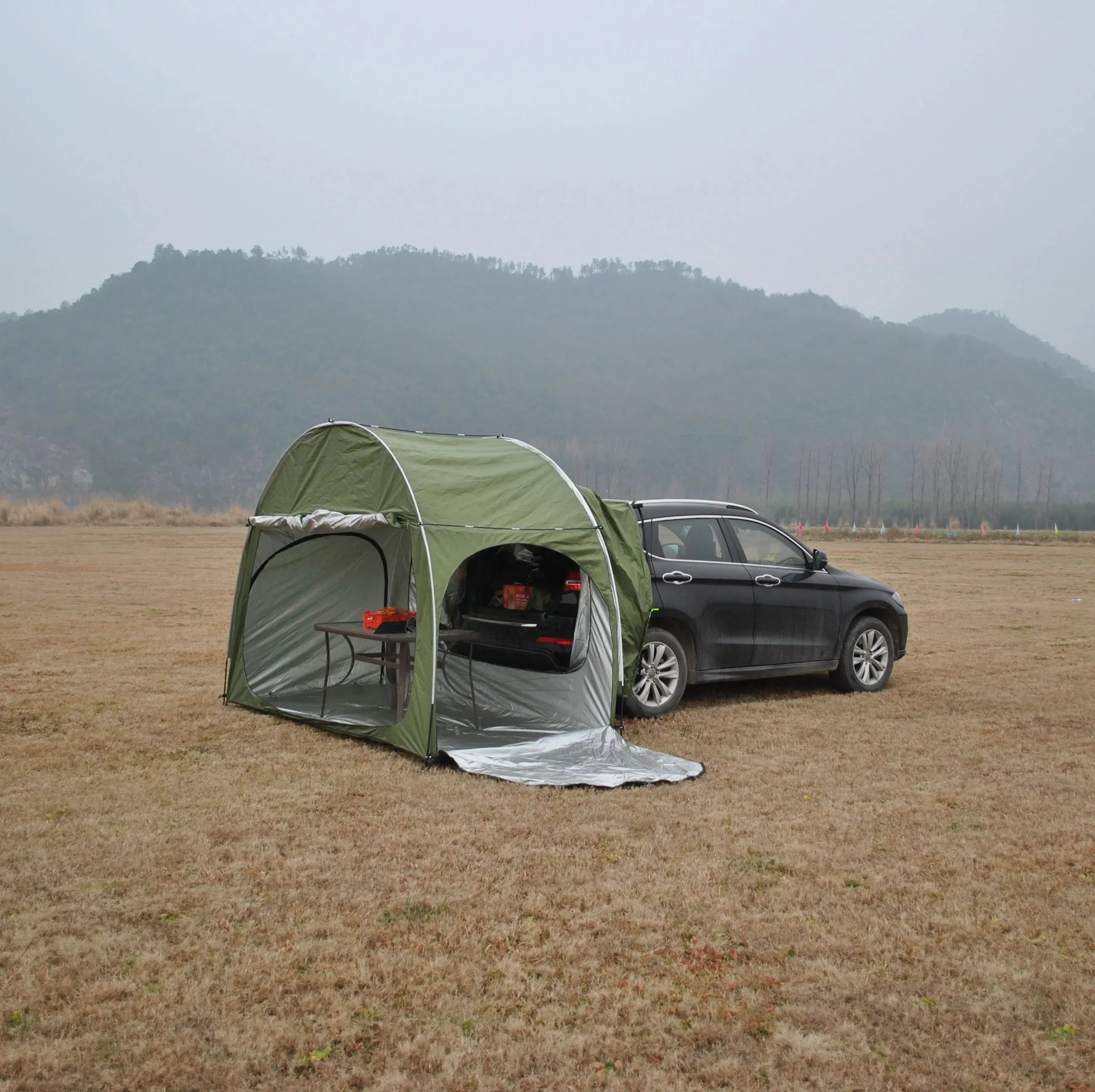 Fashionable Toldo para coche CZX-553 tienda de campaña trasera portátil e impermeable con almacenamiento Certified