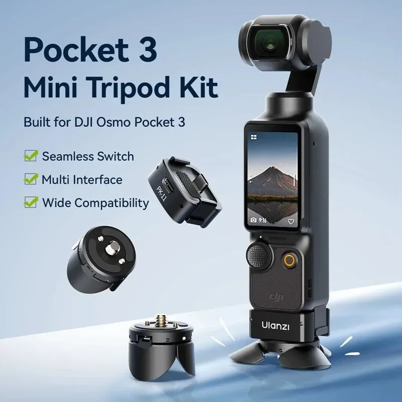 Responsible Kit de mini trípode Ulanzi Pocket 3 para DJI Osmo Pocket 3 – PK-08 PK-11 Breathable