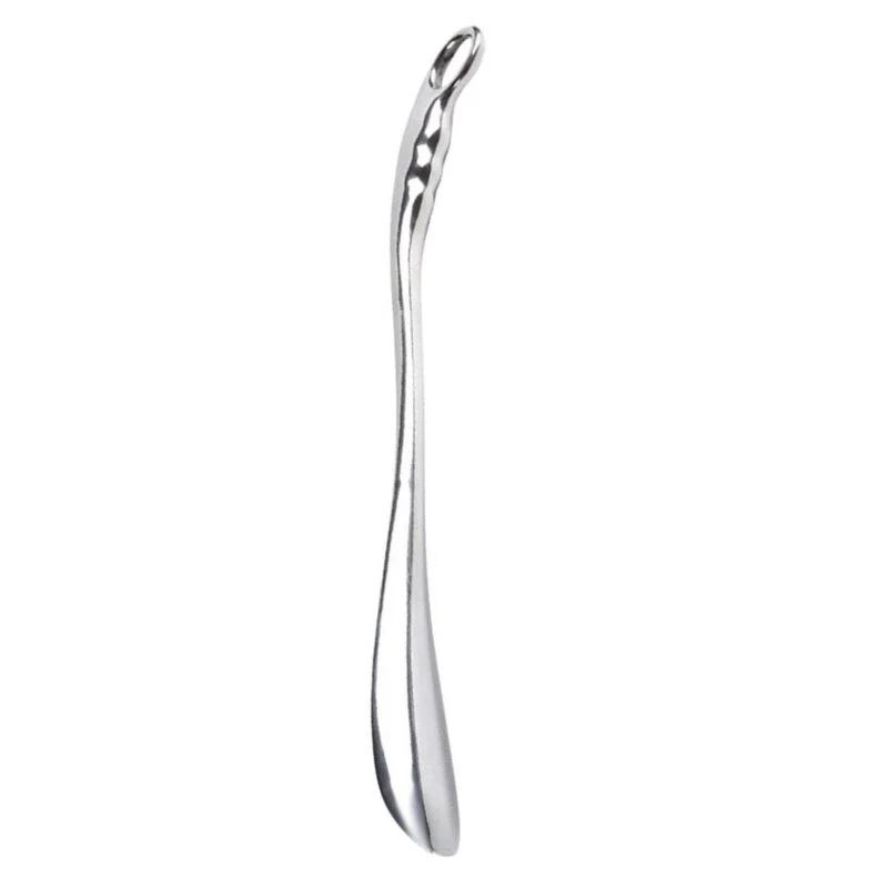 Sustainable Luxury Silver-Tone Solid Metal Shoehorn