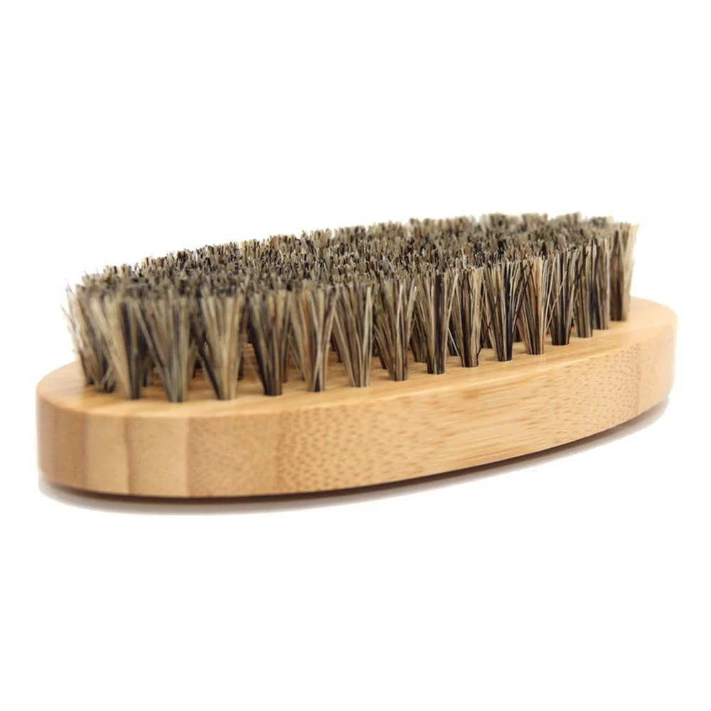 Elegant Cepillo para barba de cerdas de jabalí y bambú Official