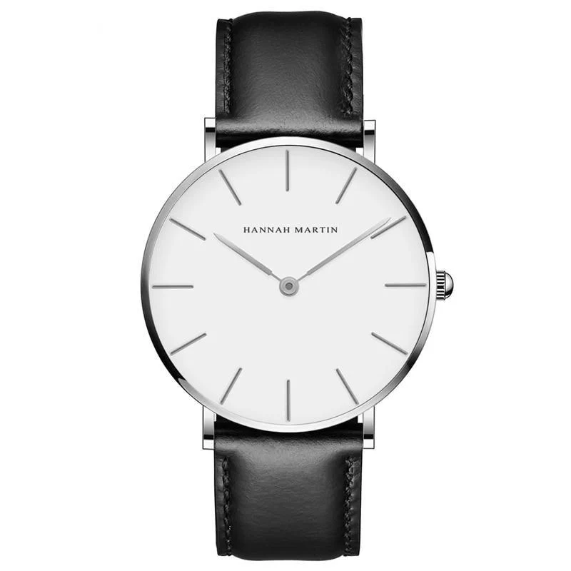 Advanced Albert Reloj clásico de caballero con correa de piel Fast