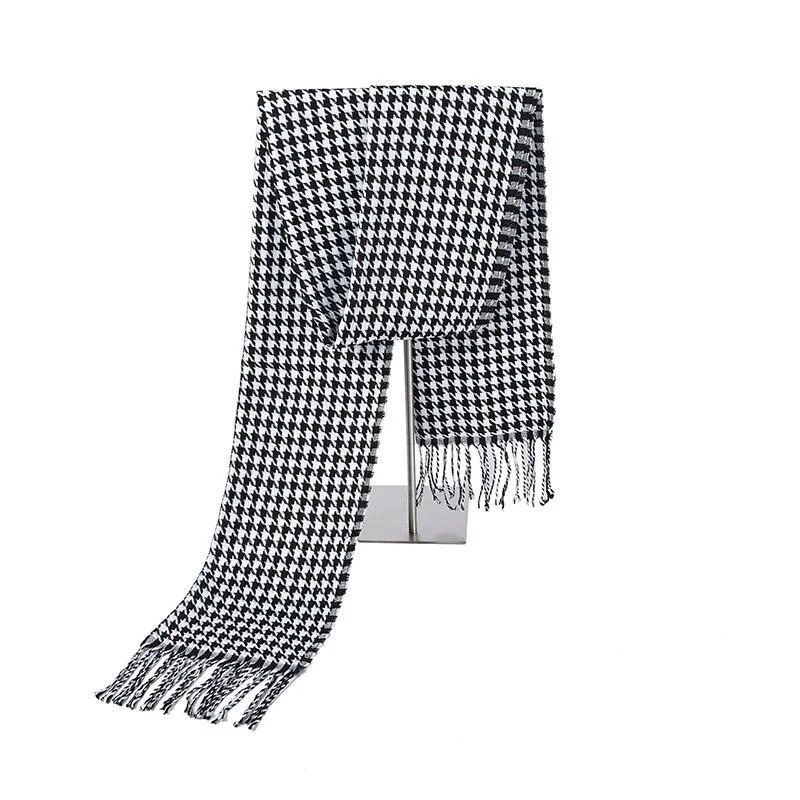Fashionable houndstooth Bufanda de lana de cachemira Unique