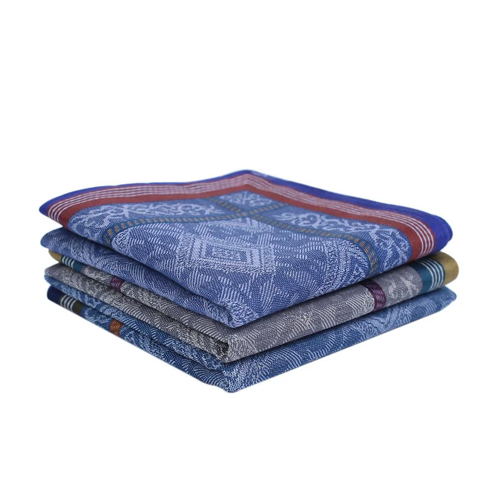 Sustainable Set de pañuelos de algodón jacquard de 3 piezas Traditional