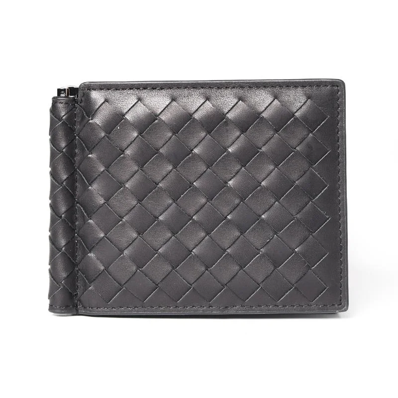 Top-Quality Giulio Cartera ultrafina de piel de oveja con clip para billetes Pure